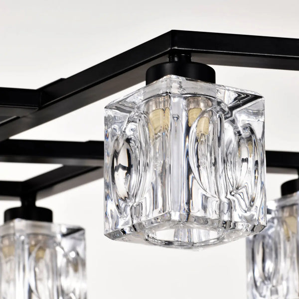 Crystal Chandelier for Dining Room with 8-Light for Modern Farmhouse Design