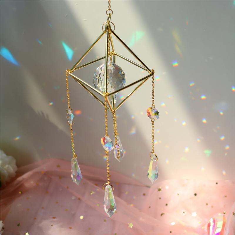 Crystal Dream Wind Chimes Dream Catcher Gifts Wall Hanging Home Decoration Window Wind Spinner OrnamentFor Bedroom Living Room Decoration Creative Girls Gifts Photography