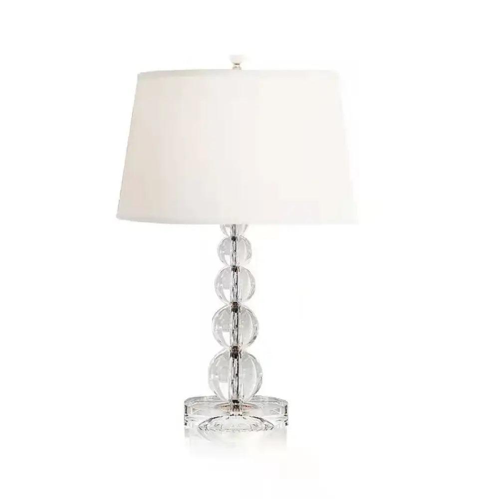 Crystal Fabric Table Lamp | Modern Bedroom Home Lighting