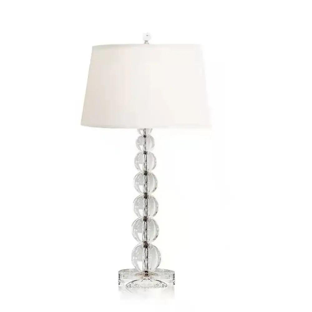 Crystal Fabric Table Lamp | Modern Bedroom Home Lighting