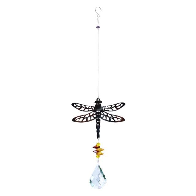 Crystal Garden Sun-catcher Hanging Crystals Prisms Ornament For Window Glass Chandelier Solar Hummingbird Owl Wind Chimes Rainbow Chaser  Garden Hanging  Curtain Pendant Home Decor Gift Boxed Sun Catcher Gift Idea For Mom Friends Grandma Hummingbird