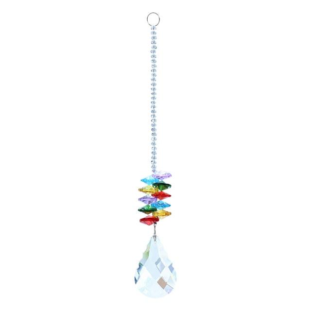 Crystal Garden Sun-catcher Hanging Crystals Prisms Ornament For Window Glass Chandelier Solar Hummingbird Owl Wind Chimes Rainbow Chaser  Garden Hanging  Curtain Pendant Home Decor Gift Boxed Sun Catcher Gift Idea For Mom Friends Grandma Hummingbird