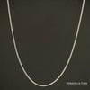 Sterling Silver 925 Cuban Curb Chain 1.3MM, 16