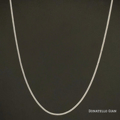 Sterling Silver 925 Cuban Curb Chain 1.3MM, 16