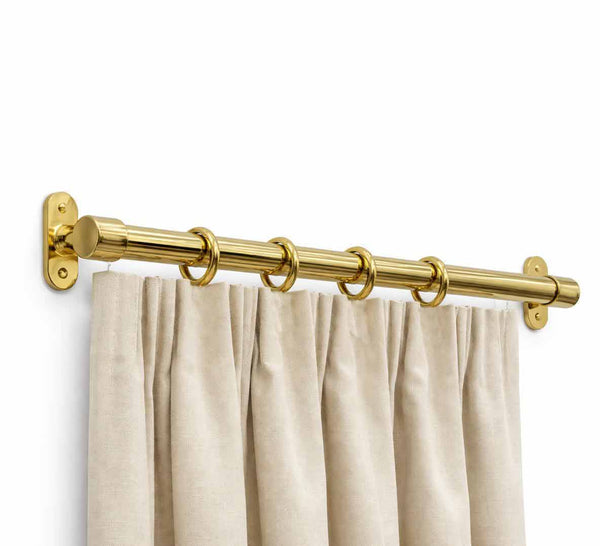 Curtain Rail – Unlacquered Polished Brass