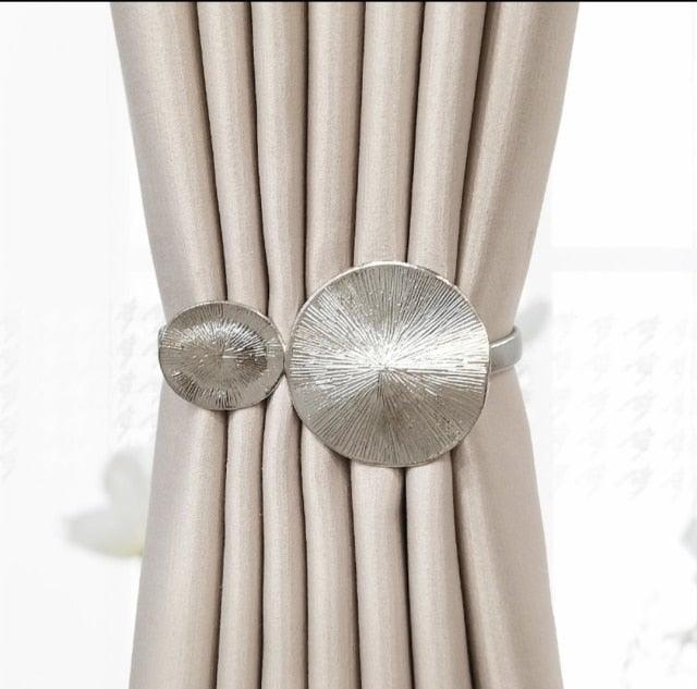 Curtain Tieback High Quality Elastic Holder Hook Buckle Clip Pretty And Fashion Polyester Decorative Home Accessories Leaves Curtain Holder Holdback For Window Drapery Convenient Office Home Decoration Buckle Holdbacks Curtain Straps