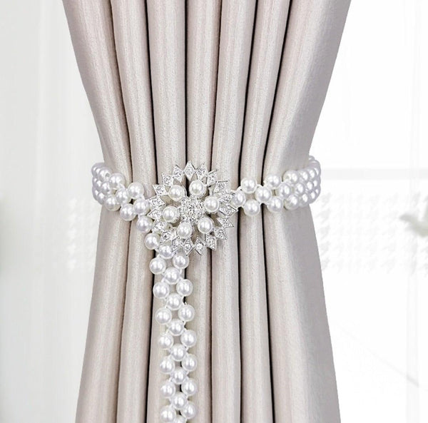 Curtain Tieback High Quality Elastic Holder Hook Buckle Clip Pretty And Fashion Polyester Decorative Home Accessories Modern Simple Style Curtain Tie Backs