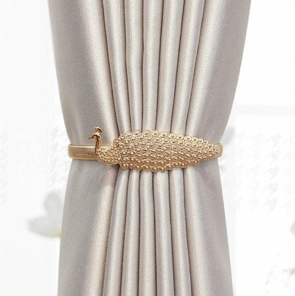 Curtain Tieback High Quality Elastic Holder Hook Buckle Clip Pretty And Fashion Polyester Decorative Home Accessories Modern Simple Style Curtain Tie Backs