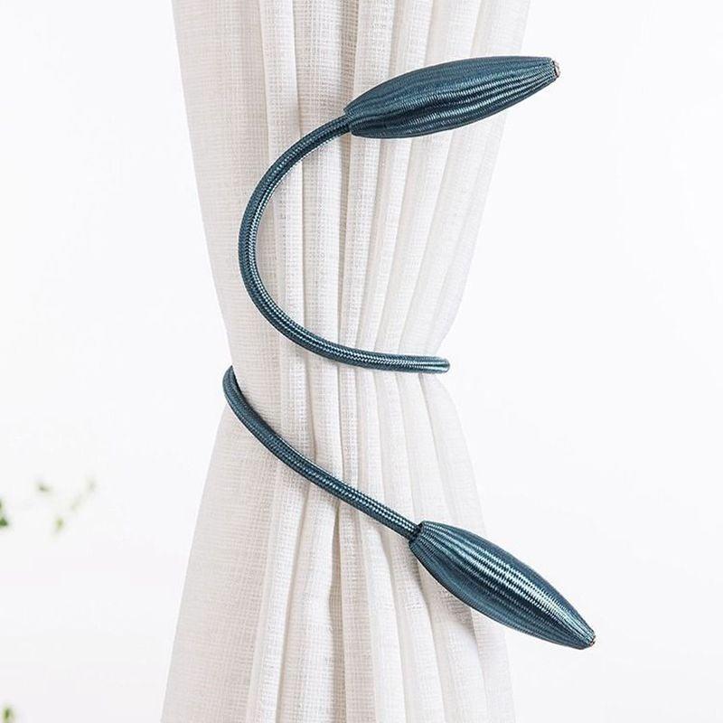 Curtain Tieback High Quality Holder Hook Buckle Clip Polyester Pretty And Fashion Decorative Home Accessories Curtain Tiebacks Clips Creative Window Drape Twist Tie Backs European Style Custom Made Curtain Holders Decorative 57cm
