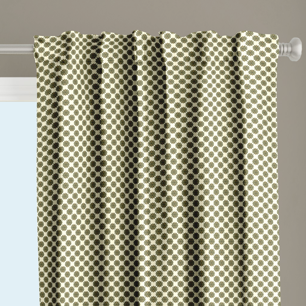 Window Curtain Set - Cotton Blend (2 Panels) | Summer Bouquet | William Morris Inspired Collection