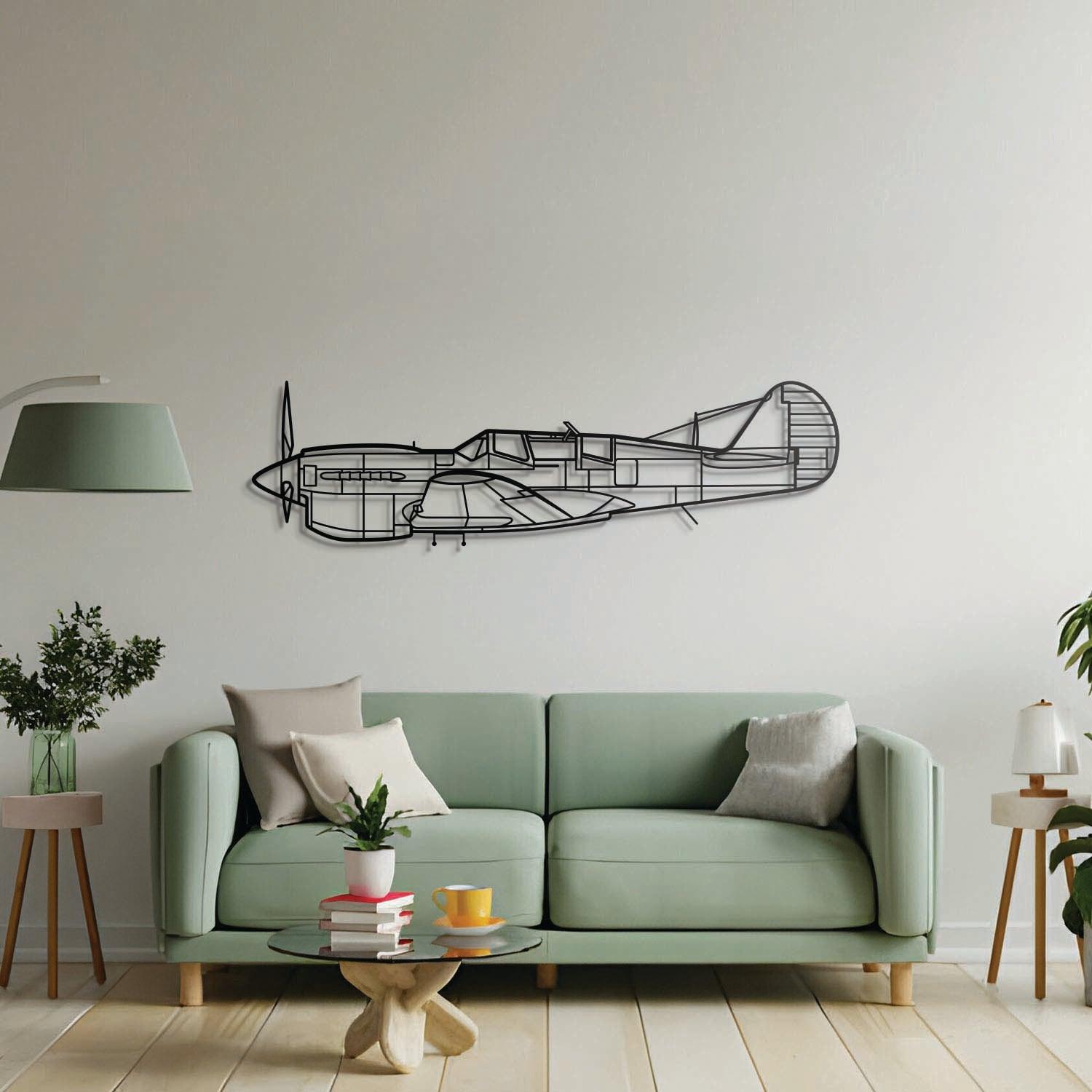 TP-40N Warhawk Metal Aircraft Wall Art - NCP0449