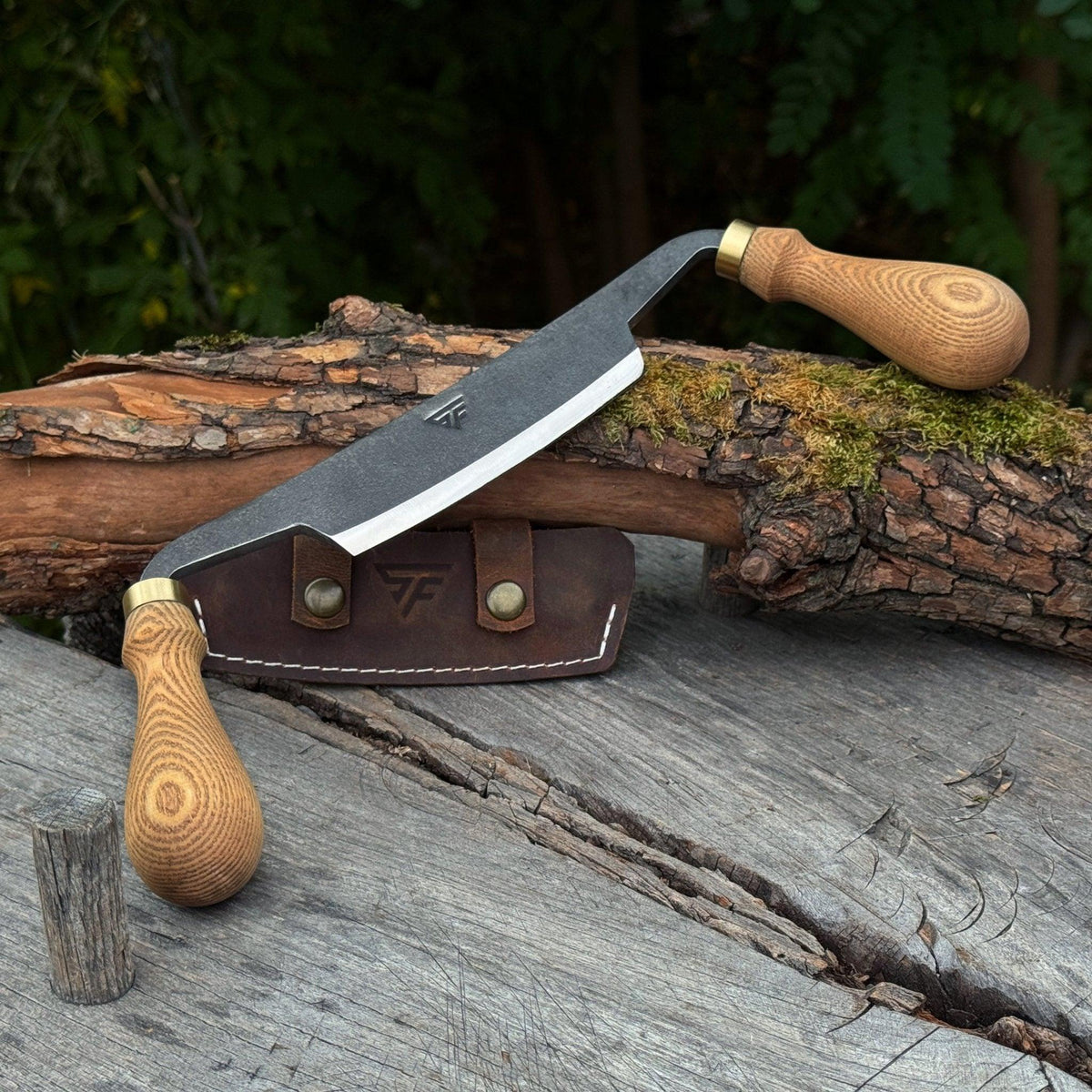 Curved Draw Knife (Push/Pull Shave), 10.5 cm (4.1 inch) Cutting Edge