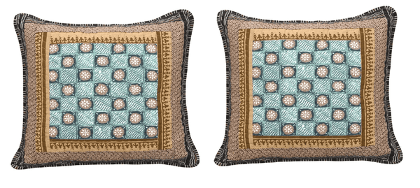 DaDa Bedding Set of Two Gallery of Roses Bohemian Cushion Covers - 2-PCS - 18