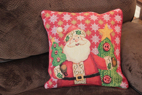 Tache Festive Christmas Cute Santa Clause Is Coming to Town Cushion Cover