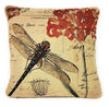 Tache Fly High Dragonfly European Postcard Tapestry Woven Throw Pillow Cover (15044) - 1 Piece