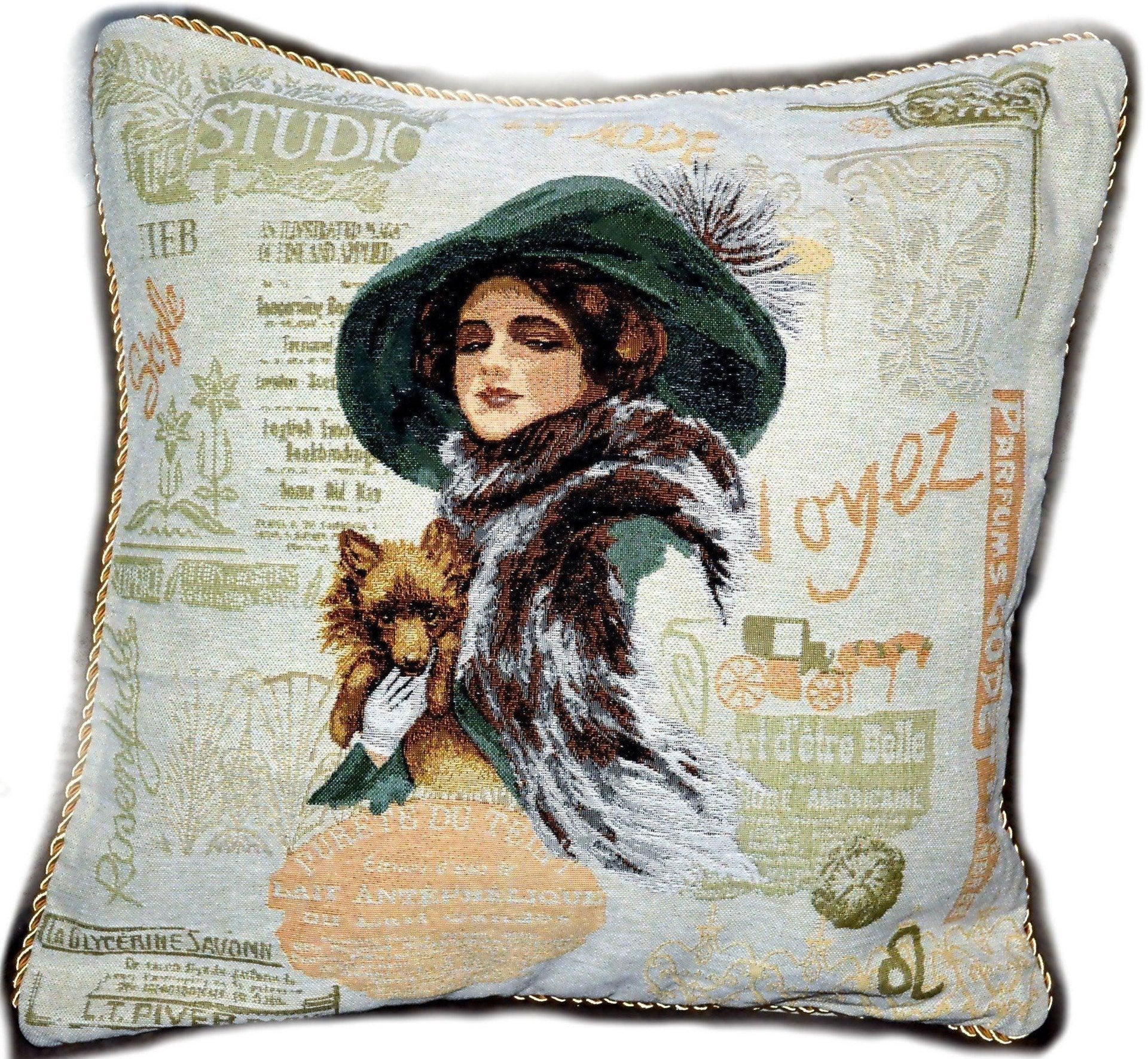 Tache Puppy Day Out Throw Pillow Cushion Cover