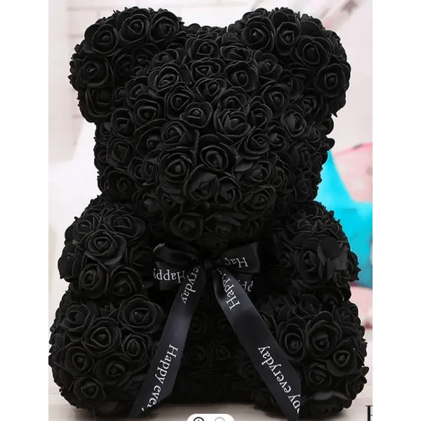 Cute artificial rose flower teddy bears gift box for home decor - Christmas Valentine's Day wedding day presents