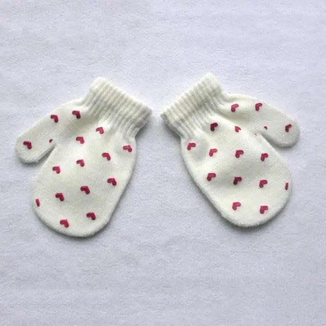 Cute Baby Colorful Thick Warm Gloves For Kids Classic Full Finger Mittens Soft Comfortable Winter Gloves For Children