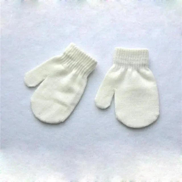 Cute Baby Colorful Thick Warm Gloves For Kids Classic Full Finger Mittens Soft Comfortable Winter Gloves For Children