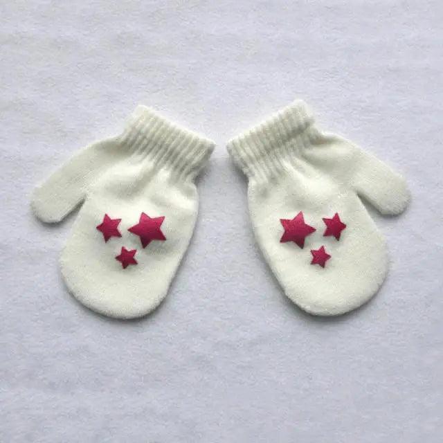 Cute Baby Colorful Thick Warm Gloves For Kids Classic Full Finger Mittens Soft Comfortable Winter Gloves For Children