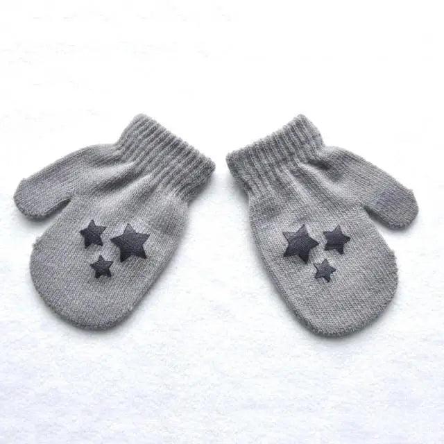 Cute Baby Colorful Thick Warm Gloves For Kids Classic Full Finger Mittens Soft Comfortable Winter Gloves For Children