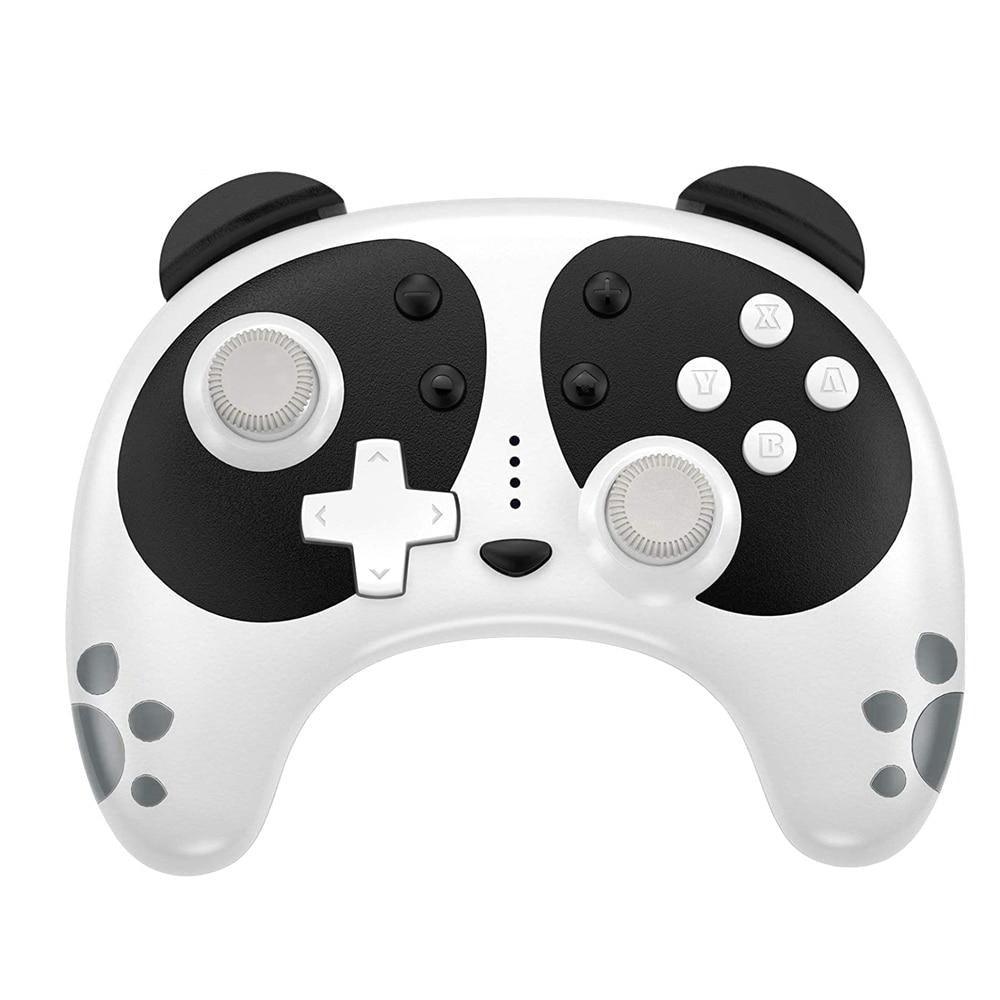Cute Black White Joystick Wireless Bluetooth Panda Joystick Remote Controller Gamepad Compatible With For PC Laptop