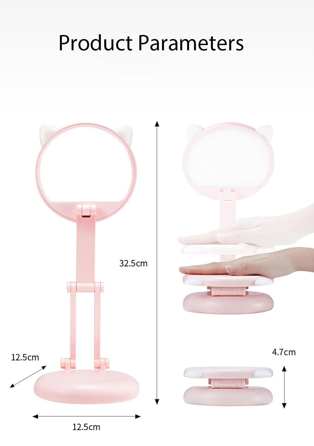 Cute Cat LED Table Lamp Children Study Eye Protection Desk Lamp 3600/6400mAh Long Battery Life Smart Bedroom Night Lamp Decorative Table Lamp Cute Study Lamps for Bedroom Décor