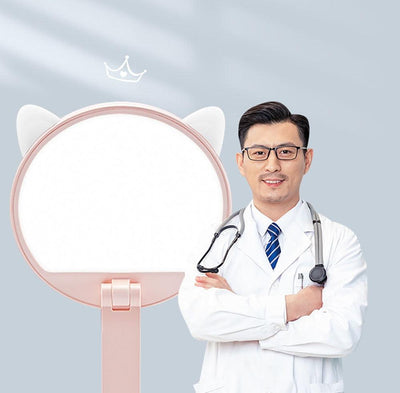 Cute Cat LED Table Lamp Children Study Eye Protection Desk Lamp 3600/6400mAh Long Battery Life Smart Bedroom Night Lamp Decorative Table Lamp Cute Study Lamps for Bedroom Décor