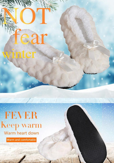 Cute Indoor Home Slippers Warm Soft Plush Slippers Non-Slip Indoor Fur Slippers Solid Color Cute Women Shoes Comfortable Warm Slippers Comfort  Plush Fleece Lined House Shoes
