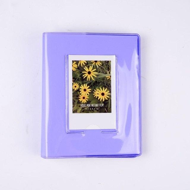 Cute Mini Holds 64 Photos Album Jelly Color Photo Album for Name Card 7s 8 25 50s Mini Photo Album Ring Binder Cover Refillable Notebook Photo Album