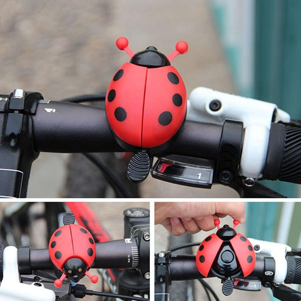 Cute Mini Lovely Beetle Cartoon Ring Bicycle Bell Ring Aluminum Alloy Bike Bell For Cycling Bike Bell Ride Horn Alarm Kid Funny Ladybug Cycling Ride Bike Ring Bell Bike Bells Suitable For Folding Bike Bicycle Horn Loud Sound