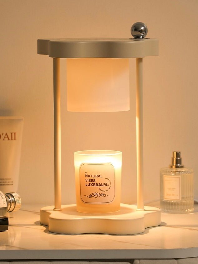 Cute Nordic Dimmable Petal Floral Candle Warmer Lamp With Timer