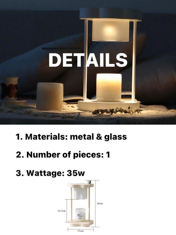 Cute Nordic Dimmable Petal Floral Candle Warmer Lamp With Timer