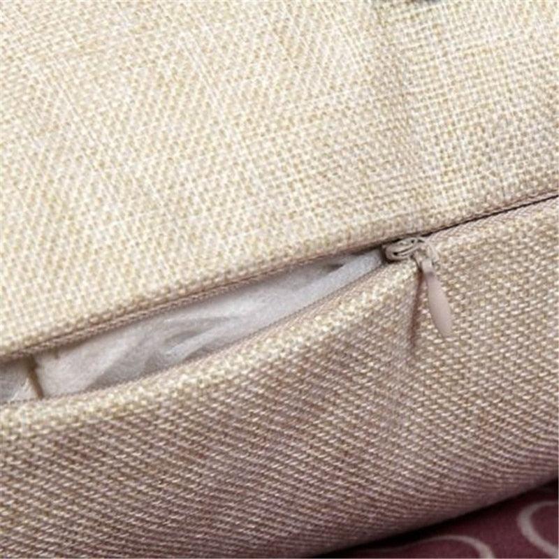 Cute Pet Dog Printed Cushion Cover Linen Pillow Cover Decorative Throw Pillow Cover For Sofa Chair Home