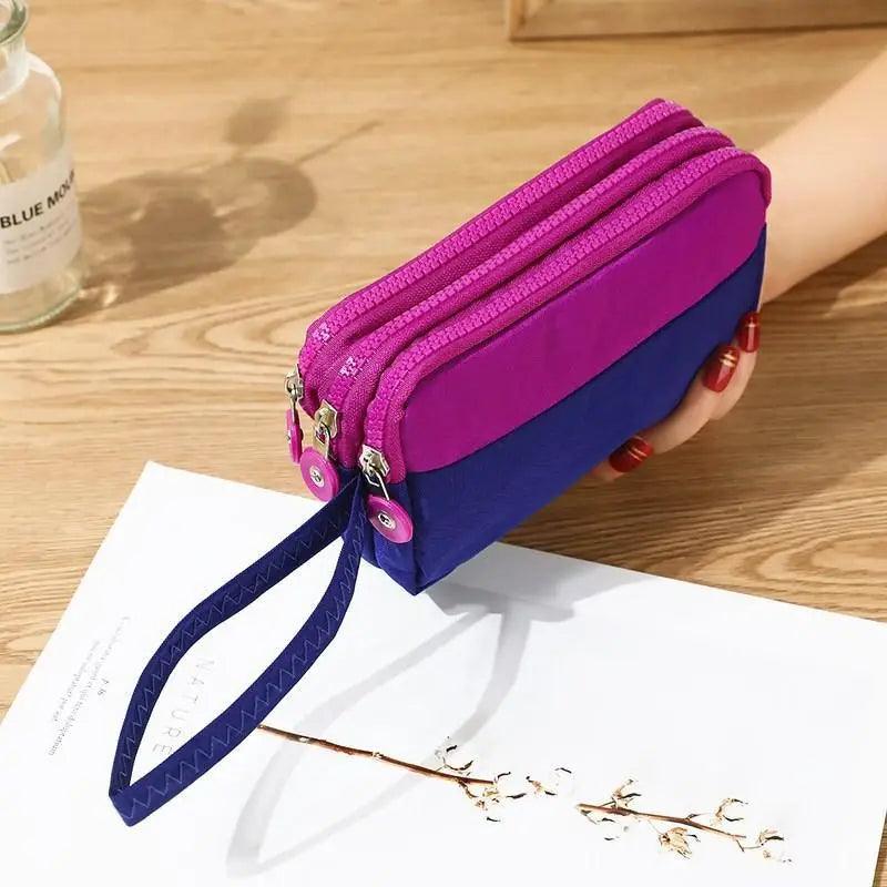 Cute Pink Leather Woman Wallet Fashion Stylish Zipper Mini Bag For Women Short Simple Wallets