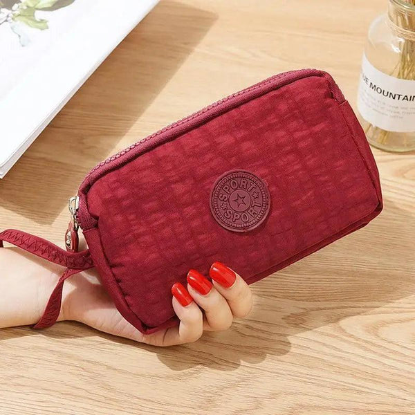 Cute Pink Leather Woman Wallet Fashion Stylish Zipper Mini Bag For Women Short Simple Wallets