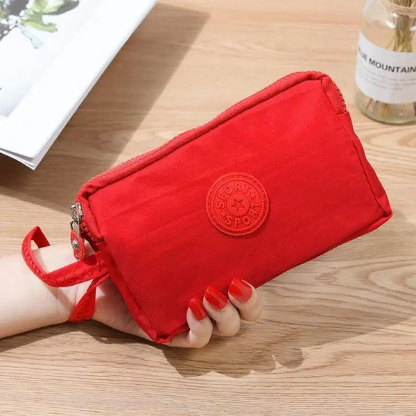 Cute Pink Leather Woman Wallet Fashion Stylish Zipper Mini Bag For Women Short Simple Wallets