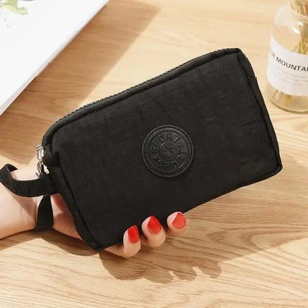 Cute Pink Leather Woman Wallet Fashion Stylish Zipper Mini Bag For Women Short Simple Wallets