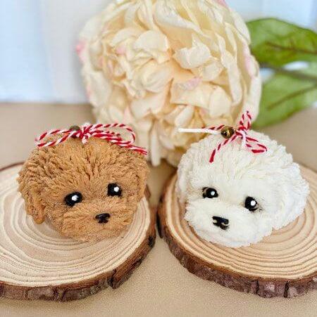 Cute Puppy Sculpture Candle – Hand-Poured Soy Wax | Ivory, Brown & Pink