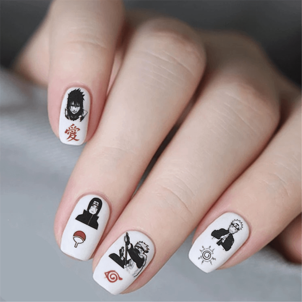 Cute rabbit Cute cat  Japanese Justice Girl 3D Back Glue Nail Sticker Nail Decoration Nail Art Nail Ornament Self Adhesive Nail Decals for Nail Art Decoration Including Hearts Stars Letters Bowknot Leaves Flowers Plants Fruits Butterflies for Woman