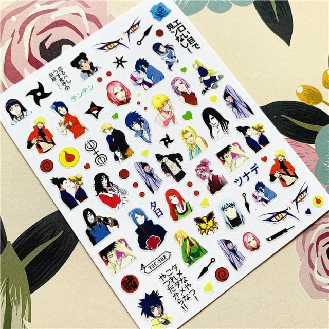 Cute rabbit Cute cat  Japanese Justice Girl 3D Back Glue Nail Sticker Nail Decoration Nail Art Nail Ornament Self Adhesive Nail Decals for Nail Art Decoration Including Hearts Stars Letters Bowknot Leaves Flowers Plants Fruits Butterflies for Woman