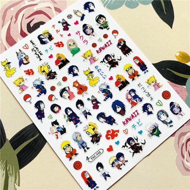 Cute rabbit Cute cat  Japanese Justice Girl 3D Back Glue Nail Sticker Nail Decoration Nail Art Nail Ornament Self Adhesive Nail Decals for Nail Art Decoration Including Hearts Stars Letters Bowknot Leaves Flowers Plants Fruits Butterflies for Woman