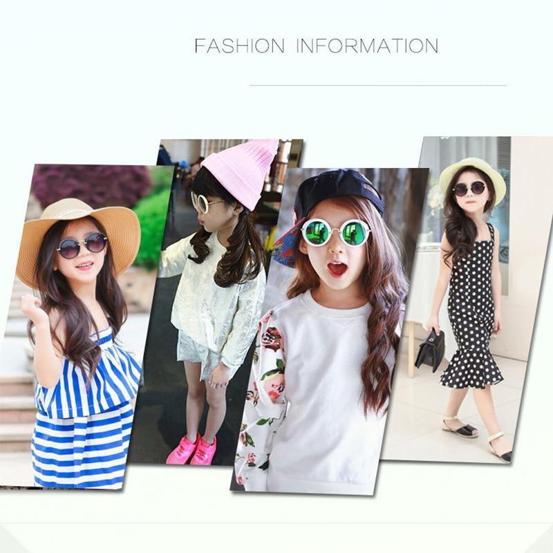 Cute Round Polarized Sunglasses for Kids Girls Boys UV400 Protection Fashionable &  Children's Sunglasses New Cute Baby Round Frame & Colorful Sunshade Mirror For Kids