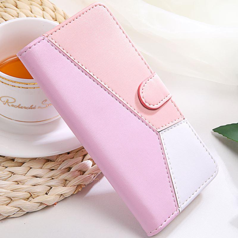 Cute Shockproof Flip PU Leather Wallet Cover Kickstand Card Slots Side Pocket Magnetic Closure Flip Phone Bags For iPhone 13 12 Mini 11 Pro Max XR X XS Max 7 8 6 6S Plus 5 5S SE Color Card Pocket Purse Wallet Case