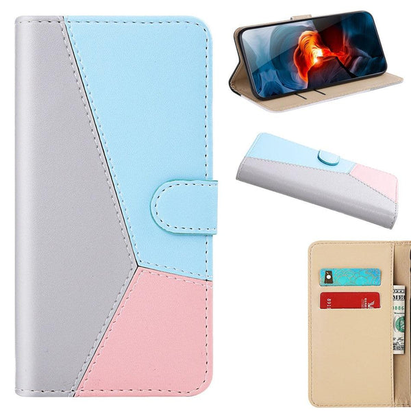 Cute Shockproof Flip PU Leather Wallet Cover Kickstand Card Slots Side Pocket Magnetic Closure Flip Phone Bags For iPhone 13 12 Mini 11 Pro Max XR X XS Max 7 8 6 6S Plus 5 5S SE Color Card Pocket Purse Wallet Case