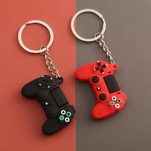 Cute Simple Video Game Joystick Machine Handle Keychain for Boyfriend - Couple Key Holder Trinket Gift