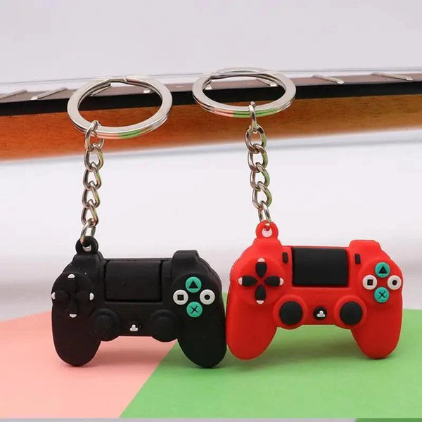 Cute Simple Video Game Joystick Machine Handle Keychain for Boyfriend - Couple Key Holder Trinket Gift