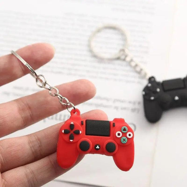 Cute Simple Video Game Joystick Machine Handle Keychain for Boyfriend - Couple Key Holder Trinket Gift