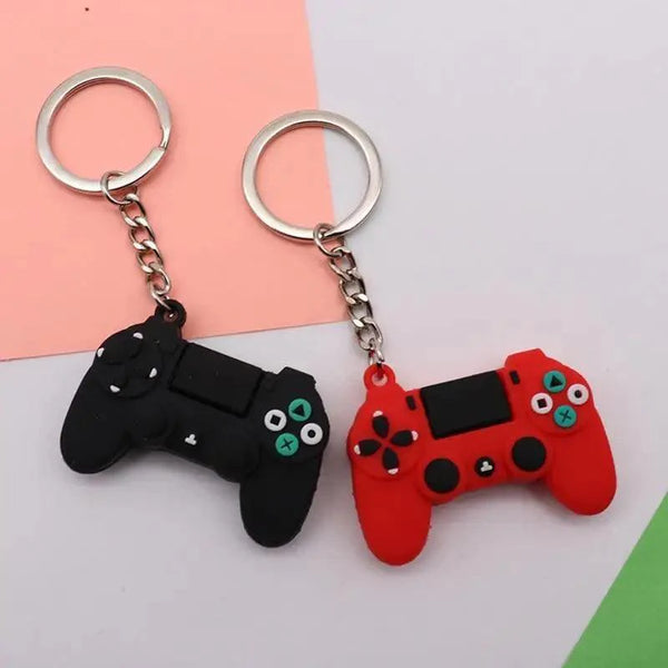 Cute Simple Video Game Joystick Machine Handle Keychain for Boyfriend - Couple Key Holder Trinket Gift