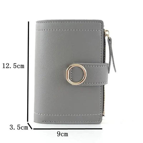 Cute Small Leather Purse For Women And Ladies Fashionable Card Bag Clutch Purse Money Clip Wallet For Females